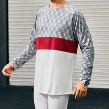 Load image into Gallery viewer, Casual Men&#39;S Round Neck Stitching Long Sleeve T-Shirt
