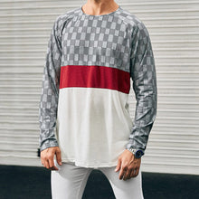 Load image into Gallery viewer, Casual Men&#39;S Round Neck Stitching Long Sleeve T-Shirt
