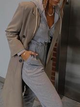 Load image into Gallery viewer, Fashion Hooded Zipper Solid Color High Waist Solid Color Jumpsuit
