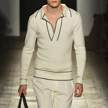 Load image into Gallery viewer, Simple V-Neck Fashion Knit Long Sleeve Sweater
