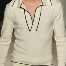 Load image into Gallery viewer, Simple V-Neck Fashion Knit Long Sleeve Sweater
