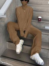Load image into Gallery viewer, Simple Solid Color High Neck Women'S Knitted Suit
