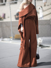Load image into Gallery viewer, Fashion Casual Irregular Sleeve Loose Two-Piece Suit
