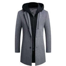 Load image into Gallery viewer, Men'S Fashion Warm Fake Two-Piece Hooded Coat
