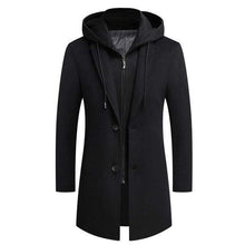 Load image into Gallery viewer, Men'S Fashion Warm Fake Two-Piece Hooded Coat
