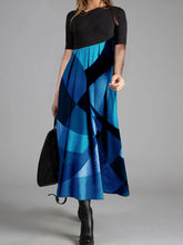 Load image into Gallery viewer, Plaid Printing Maxi Dress

