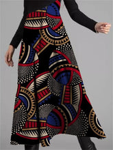 Load image into Gallery viewer, Retro Totem Print Stitching Women'S Dress
