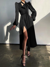 Load image into Gallery viewer, Fashion Elegant Flared Sleeves Lace-Up Evening Dress
