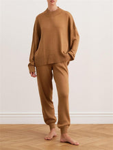 Load image into Gallery viewer, Pure Color Casual Women'S Knitted Suit
