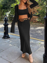 Load image into Gallery viewer, Fashion Loose Knit Solid Color Casual Three-Piece Suit
