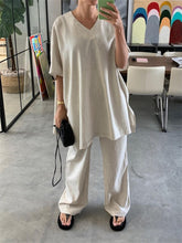 Load image into Gallery viewer, Spring And Summer Casual Loose V-Neck Women'S Suit
