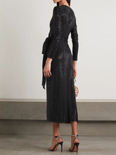 Load image into Gallery viewer, Fashion Long Sleeve Elegant Midi Evening Dress
