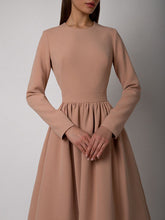 Load image into Gallery viewer, Fashion And Elegant Solid Color High Waist Midi Dress
