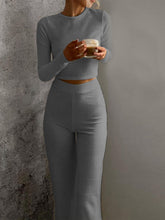 Load image into Gallery viewer, Fashion Slim Homewear Casual Solid Color Two-piece Set
