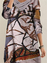Load image into Gallery viewer, Graffiti Print Women'S Long Sleeve Casual Dress

