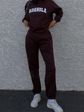 Load image into Gallery viewer, Letter Printing Casual Two-Piece Suit
