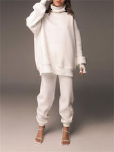 Load image into Gallery viewer, High Collar Solid Color Simple Women'S Casual Suit
