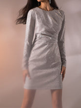 Load image into Gallery viewer, Fashionable Glittering Sequin Evening Dress
