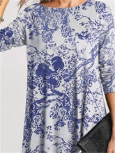 Load image into Gallery viewer, Pastoral Casual Printed Women'S Long Sleeve Dress
