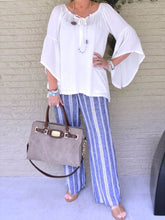 Load image into Gallery viewer, Leisure Vacation Style Printed Long Sleeve Two-Piece Suit
