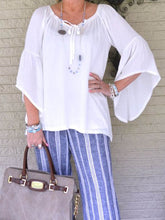 Load image into Gallery viewer, Leisure Vacation Style Printed Long Sleeve Two-Piece Suit

