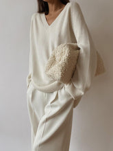 Load image into Gallery viewer, Fashion Loose Long Sleeve V-Neck Casual Two-Piece Suit
