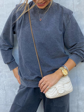 Load image into Gallery viewer, Fashion Fake Two-piece Long-sleeved Top Casual Solid Color Suit
