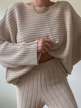 Load image into Gallery viewer, Fashion Cozy Knitted Top Two-Piece Suit
