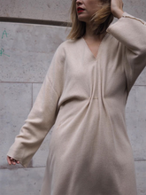 Load image into Gallery viewer, Fashion V-neck Solid Color Loose Casual Dress
