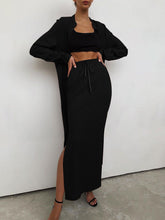 Load image into Gallery viewer, Fashion Casual Long Cardigan Loose Two-Piece Suit
