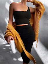Load image into Gallery viewer, Fashion Strapless Vest Skirt Two-Piece Suit
