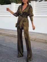 Load image into Gallery viewer, Fashion Elegant V-Neck Tie Two-Piece Suit
