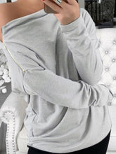 Load image into Gallery viewer, Women'S Casual Strapless Sexy Long Sleeve T-Shirt
