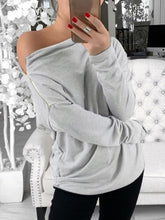Load image into Gallery viewer, Women'S Casual Strapless Sexy Long Sleeve T-Shirt

