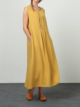 Load image into Gallery viewer, Women's Sleeveless Solid Color Casual Loose Maxi Dresses
