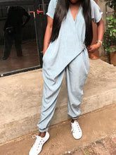 Load image into Gallery viewer, Women Casual Loose Rompers Long Jumpsuit with Pocket
