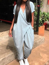 Load image into Gallery viewer, Women Casual Loose Rompers Long Jumpsuit with Pocket
