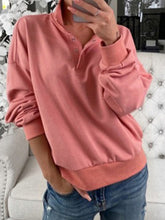 Load image into Gallery viewer, Pure Color Fashion Casual Stand Collar Long Sleeve T-Shirt
