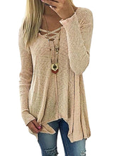Load image into Gallery viewer, Women's V-neck Blouse Casual Loose Long Sleeve Tops
