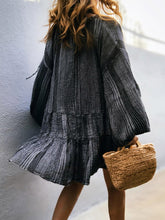 Load image into Gallery viewer, Fashion Loose Long Sleeve V-Neck Casual Dress
