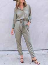 Load image into Gallery viewer, Women's Fashion Solid Color High Waist Casual Jumpsuit
