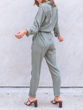 Load image into Gallery viewer, Women's Fashion Solid Color High Waist Casual Jumpsuit
