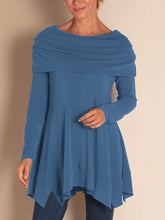 Load image into Gallery viewer, Fashion Simple Skirt Round Neck Long Sleeve Top
