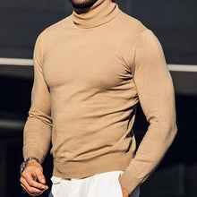 Load image into Gallery viewer, Casual Solid Color Turtleneck Slim Long-Sleeved Sweater
