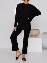 Load image into Gallery viewer, Hat Solid Color Long Sleeve Casual Suit
