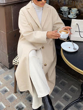 Load image into Gallery viewer, Fashion Casual Long-sleeved Solid Color Lapel Coat
