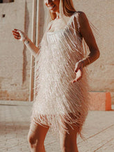 Load image into Gallery viewer, Elegant Fashionable Tassel Slip Evening Dress
