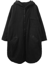 Load image into Gallery viewer, Loose Casual Hooded Solid Color Coat
