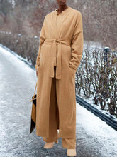 Load image into Gallery viewer, Women&#39;s Round Neck Knitted Casual Solid Color Three-piece Suit
