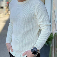 Load image into Gallery viewer, Men&#39;S Fashion Hollow Casual Knitted Sweater
